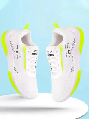 Footox Shoes for Men | Sneaker for Men | Sports Shoes Running Shoes For Men(White, Green , 8)