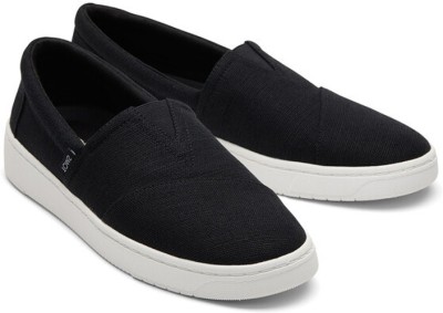 TOMS TRVL Lite Black Slip on Sneaker Canvas Shoes For Men(Black)