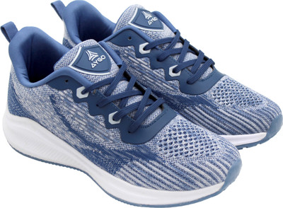 AYGO AYGO ANTISKID RUNNING SPORTS SHOES WITH MEMORY FOAM INSOLE FOR EXTRA COMFORT Running Shoes For Men(Blue, Grey , 7)