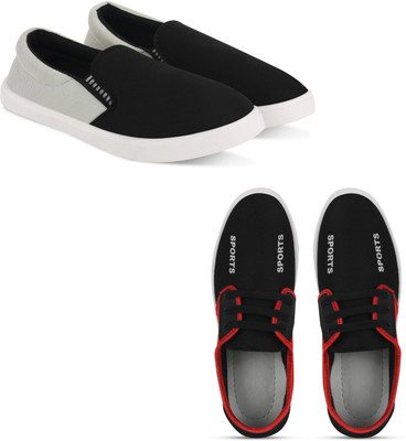 Kicksy For Men(Grey, Red , 8)