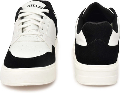 KILLER Killer Lightweight Casual Sneakers for Men | Synthetic Leather | EVA Sole Shoes Sneakers For Men(Black , 6)