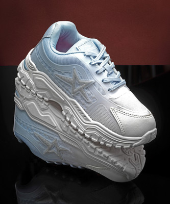 asian Casual Sneaker Shoes For Women | Stylish and Comfortable | FLORA-04 Sneakers For Women(Blue , 4)