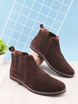 FASHION VICTIM Boots For Men(Brown , 8)