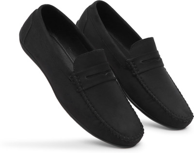 SHUAN shu3404 Loafers For Men(Black , 10)
