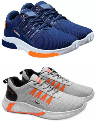 ELASA TY-RUNFREE BLUE_HERO GREY Outdoors For Men(Blue , 7)