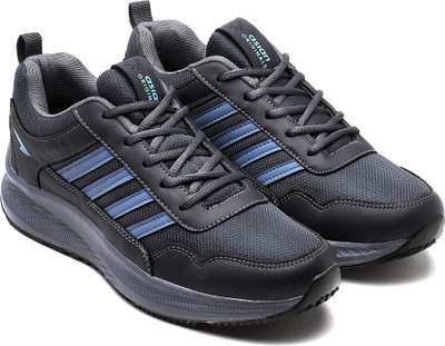 asian Sneakers,Sports,Training,Gym,Walking,Stylish BOSS-02 Running Shoes For Men(Black, Blue , 9)