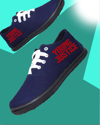 Kenamin Stylish Casual Shoes for Men and kids Casuals For Men(Blue, Red , 10)