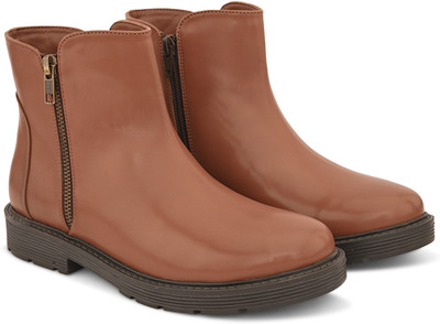 Roadster Boots For Women(Tan , 7)