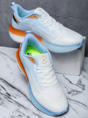 Abros VOID Athleisure Cultured Round-Toe Shape & Hyperfuse Technology Running Shoes For Men(Off White , 8)