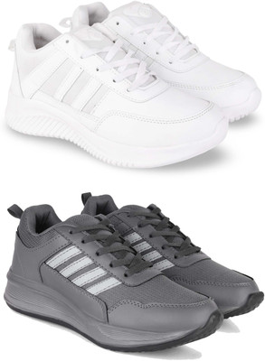 DRACKFOOT Casuals For Men(White, Grey , 8)