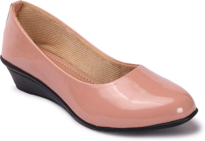 ladies hub Perfect Girls Stylish Casual Shoes Wedges For Women(Pink , 3)