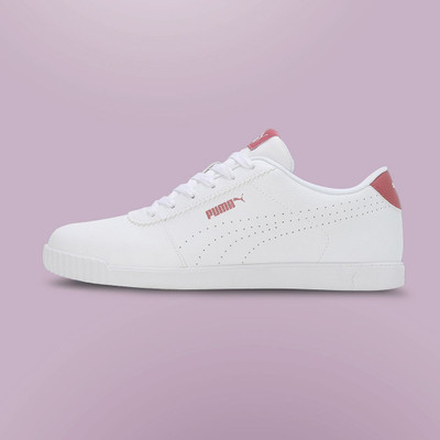 PUMA Carina Slim Perf Sneakers For Women(White , 5)