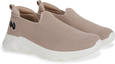 CAMPUS CMP-014 Men's Casual Shoes | Comfortable Memory Insole with PilloFoam | Slip-On Casuals For Men(Beige , 7)