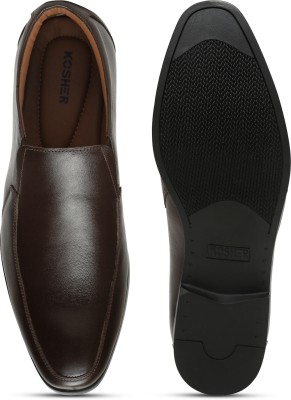 kosher Slip On For Men(Brown , 8)