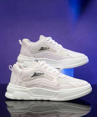 Zixer Street Hip hop Shoes For Men Casual Sneakers For Men Boys Shoe Running Shoe High Tops For Men(White , 9)