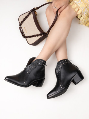 Roadster women high top boots Boots For Women(Black , 5)