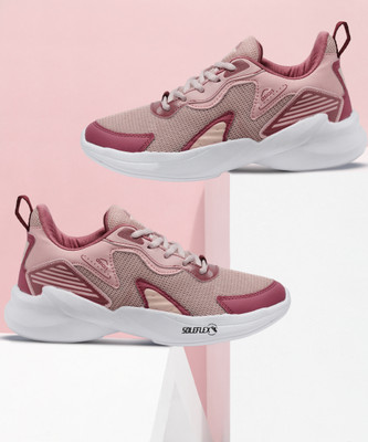 asian -05 Pink Sports,Gym,Jogging,Walking,Training,Stylish Running Shoes For Women(Pink, Beige , 4)