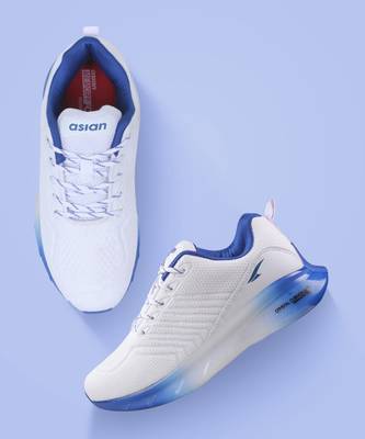 Crystal-13 Blue Sports Transparent Sole Technology Running Shoes For Men  (White, Blue)