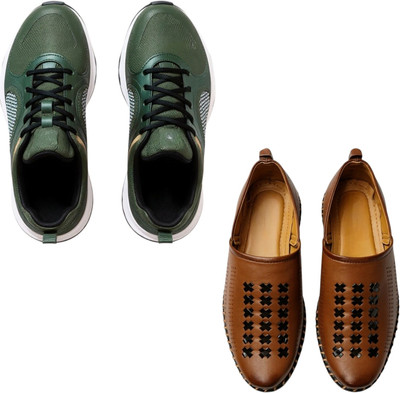 Plama Stylish Casual Shoes for Men – Perfect for Daily Wear Casuals For Men(Multicolor, Brown , 10)
