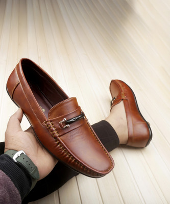 ROCKFIELD Loafers For Men(Tan , 6)