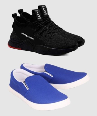 HOTSTYLE Sneakers For Men(Black, Blue)