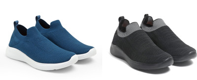 Face Stylish Sports Shoes for Men – Ideal for Running, Gym & Training Sneakers For Men(Blue, Black , 8)