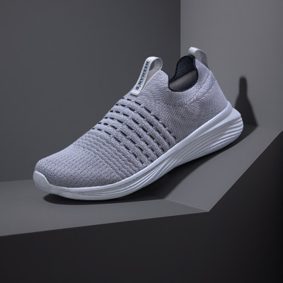 Neemans Everyday Glide Knit Slip Ons for Men – Comfy, Light & Breathable Casuals For Men(Grey , 8)