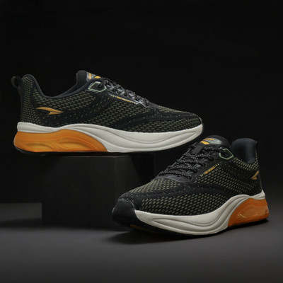 asian Powerplay-22 Athletic Shoes for Men |Gym, Walk & Daily Use Casual Sneakers Running Shoes For Men(Olive, Black , 9)