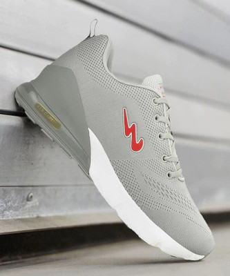 CAMPUS Running Shoes For Men(Grey, Red , 8)