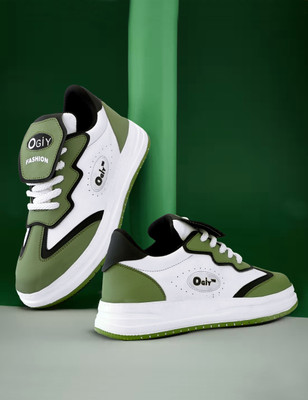 Flucky Sports|Running|Gym|Walking|All Rounder Shoe Sneakers For Men(Green , 7)