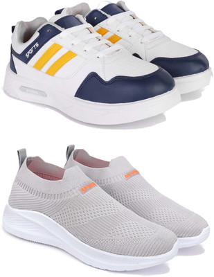 Pennen Men's Lightweight Running Shoes – Comfortable, Stylish Casual Shoes for Walking Loafers For Men(Multicolor , 8)