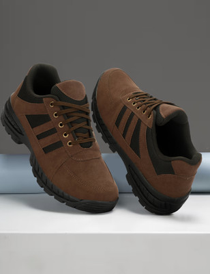 aRICS ARICS MEN ELCANO LOW ANKLE OUTDOOR/TREKKING/HIKKING/RIDING SHOES Boots For Men(Brown , 10)