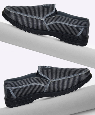 AJANTA PU1005 Loafers For Men(Grey , 6)