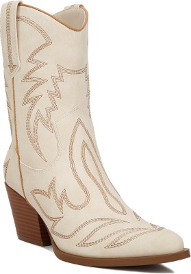 London Rag SH4725_CREAM Boots For Women(Beige , 4)