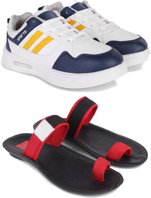 Pennen Men's Lightweight Running Shoes,Stylish Casual Shoes for Gym & Walking(Pack of2) Casuals For Men(Multicolor , 6)