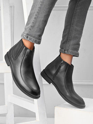 Roadster Boots For Men(Black , 8)