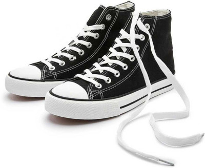 HOCKWOOD Sneakers High Tops For Men(Black, White , 6)