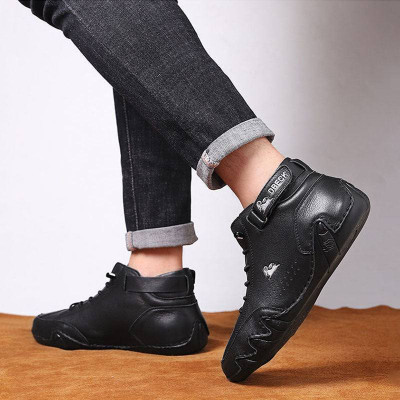 Zixer Original sneakers for men high neck top ankle long casual shoes for men for boys High Tops For Men(Black , 10)