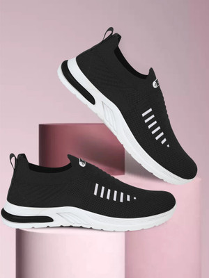 Footox Casual Shoes Sneakers For Women(Black , 8)