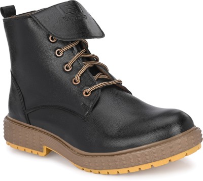 EEGO ITALY Stylish Boots For Men(Black , 6)