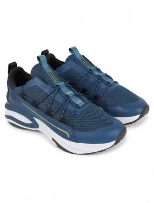 CAMPUS CAMP CYBORG Men's Sports Shoes | Comfy Moulded Insole with Mesh Upper | Lace-Up Running Shoes For Men(Blue , 10)