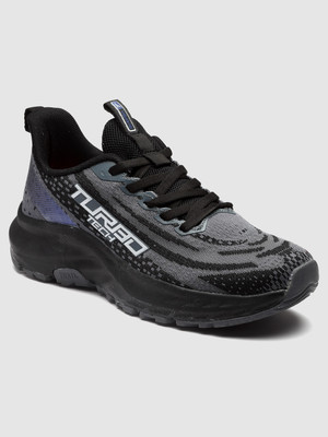 action Athleo NITRO 1602 Lightweight Comfortable Stylish Sports Lace Up Running Shoes For Men(Black , 7)
