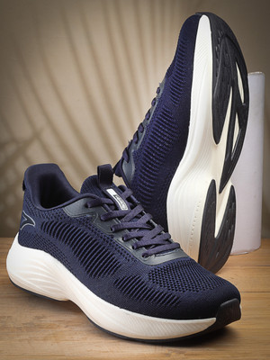 action Runner 114 Breathable Lightweight Cusioned Running Shoes For Men(Navy , 6)