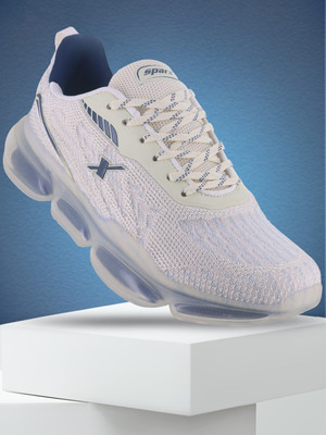 Sparx SM 882 Walking Shoes For Men(White, Blue , 9)