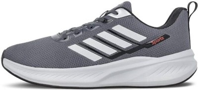 WALKAROO Perfect for Running,Walking,Gym and Casual Outfit|Breathable Fabric Upper Walking Shoes For Men(Grey , 8)