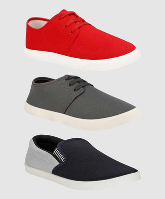 BRUTON Lightweight Combo Pack Of 3 Trendy Sneakers Sneakers For Men(Multicolor , 8)