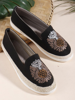 Denill Bellies For Women(Black , 5)