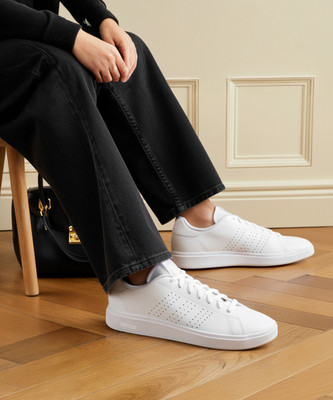 ADIDAS ADVANTAGE BASE 2.0 Sneakers For Women(White , 4)