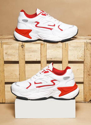 TURNX HAMMER Running, Training & Gym Running Shoes For Men(Red, White , 9)
