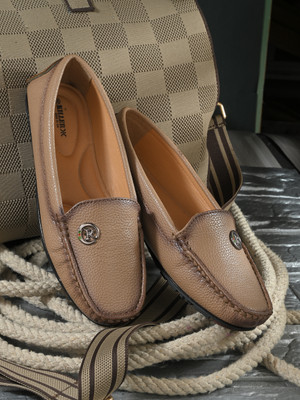 KILLER Moccasin Leather Bellies For Women(Camel , 6)